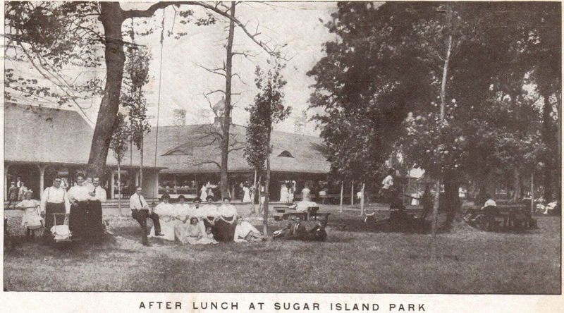 Sugar Island Park - Vintage Postcard (newer photo)